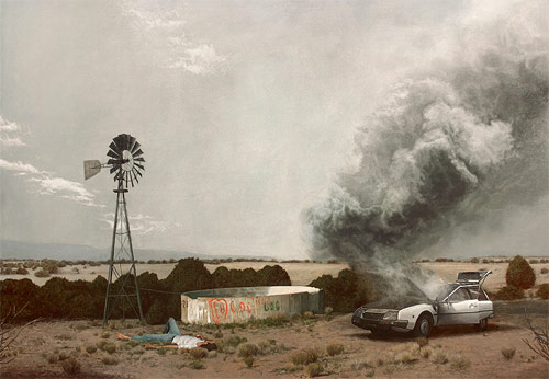 Artist painting painter Alex Roulette