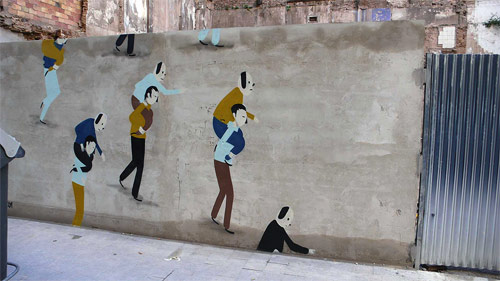 Street artist Escif