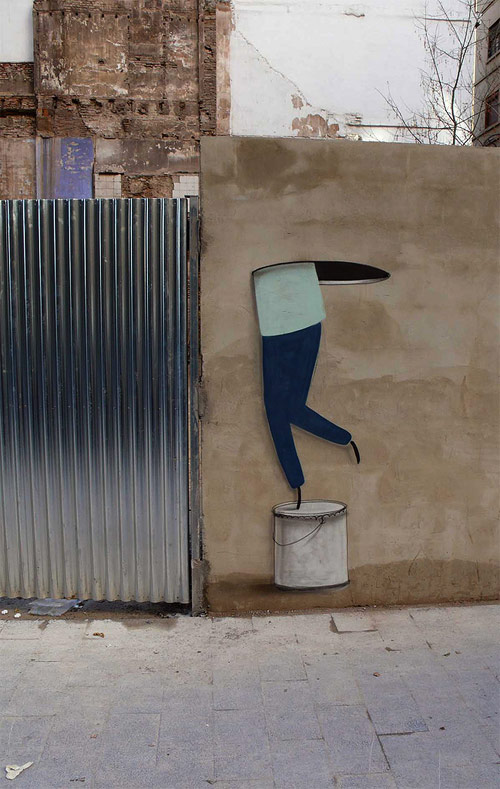 Street artist Escif