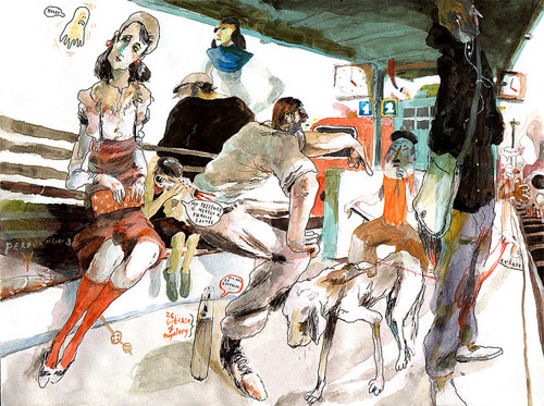 sam vanallemeersch drawing artist sketchbook