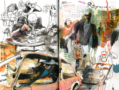 sam vanallemeersch drawing artist sketchbook