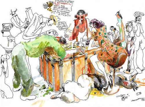 sam vanallemeersch drawing artist sketchbook