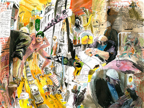 sam vanallemeersch drawing artist sketchbook