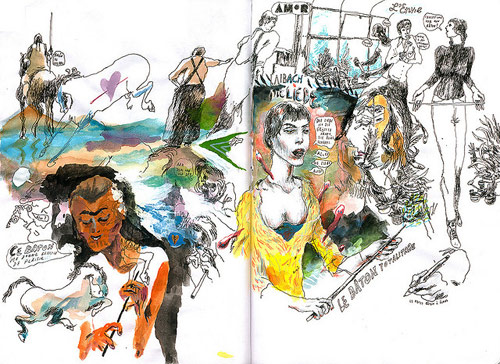sam vanallemeersch drawing artist sketchbook