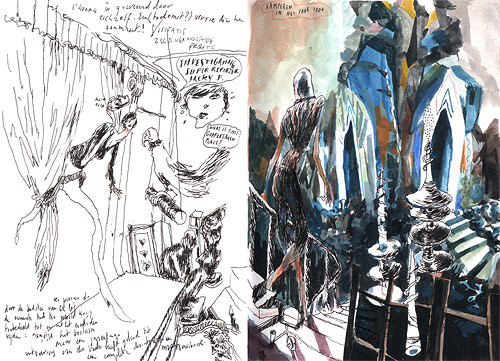 sam vanallemeersch drawing artist sketchbook
