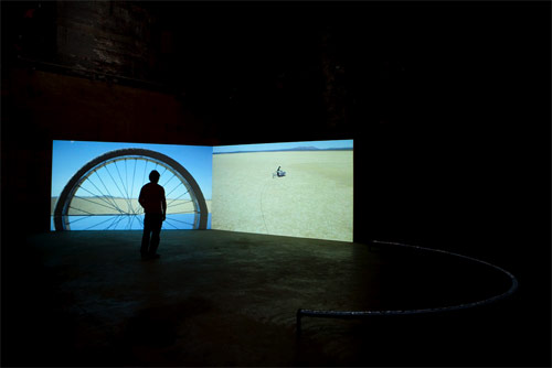 william lamson artist a line describing the sun video installation