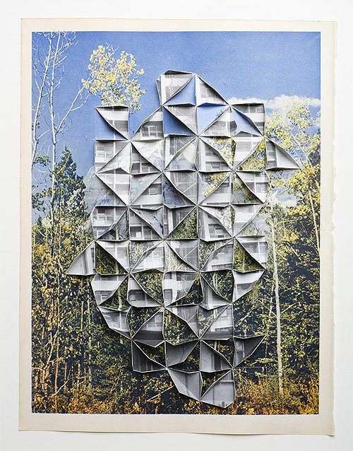 folded photographs by artist abigail reynolds