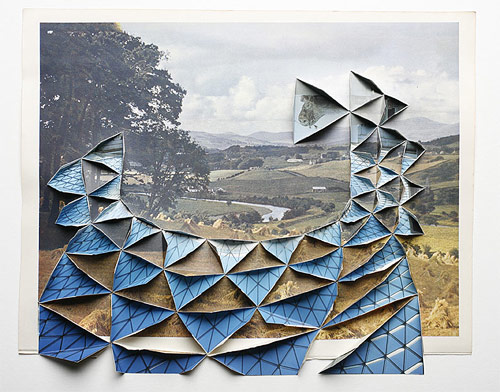 folded photographs by artist abigail reynolds
