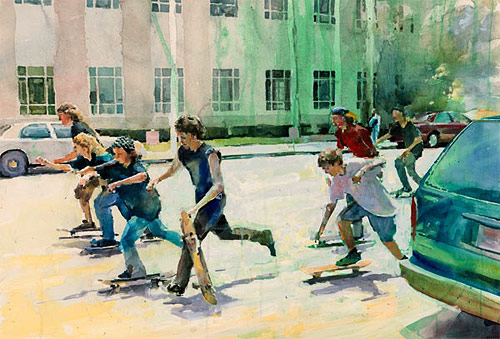 Artist painter Christopher St. Leger