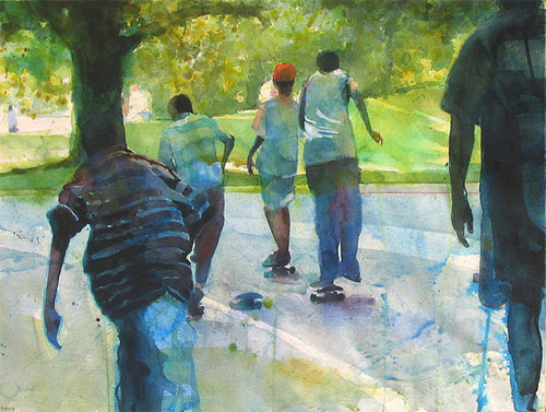Artist painter Christopher St. Leger