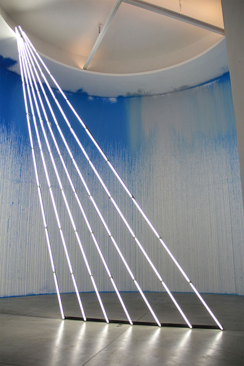 light installations by artist yochai matos