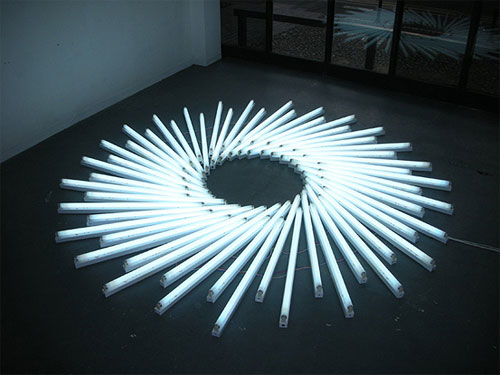 light installations by artist yochai matos