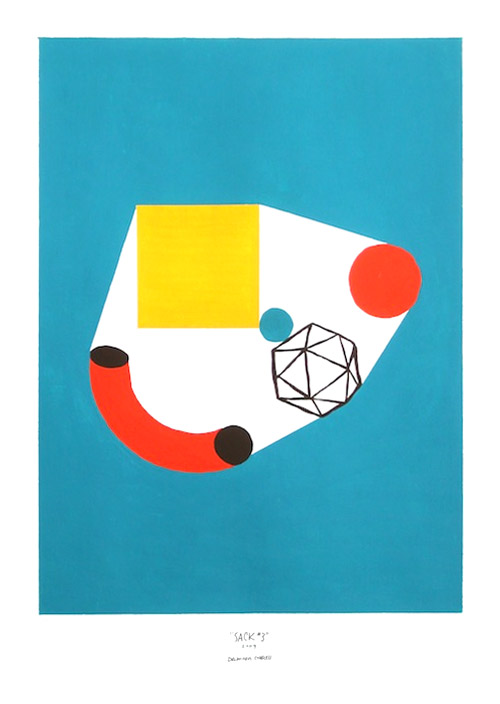 shape studies paintings by illustrator damien correll
