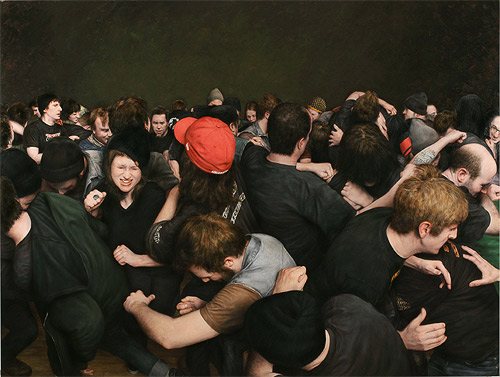 mosh pits paintings dan witz painter