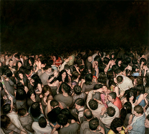 mosh pits paintings dan witz painter