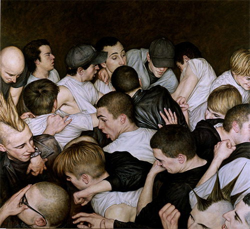 mosh pits paintings dan witz painter