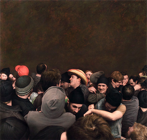 mosh pits paintings dan witz painter