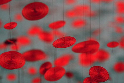 artist beili liu installations hand coiled thread