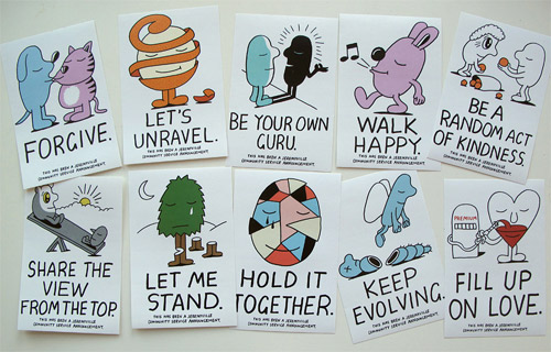 artist drawings by jeremyville community service announcements