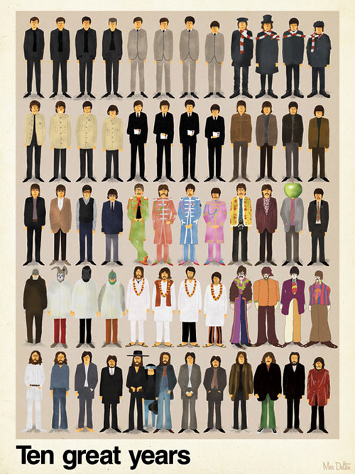 max dalton ten great years beatles poster