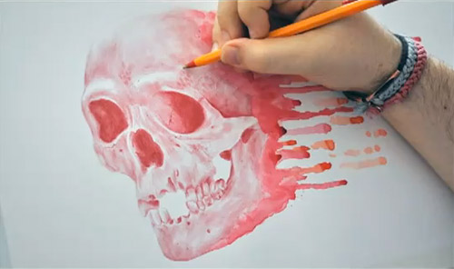 paul alexander thornton stop motion pen drawing video