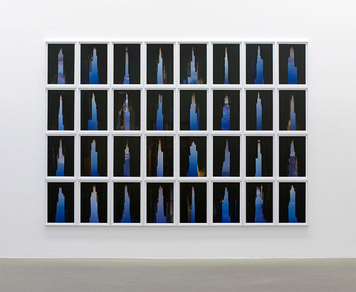 Buildings made of sky photos by Artist Peter Wegner
