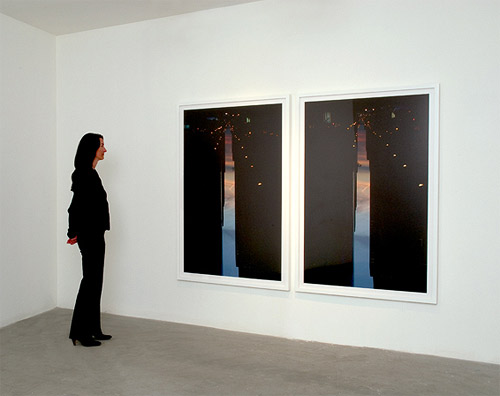 Buildings made of sky photos by Artist Peter Wegner