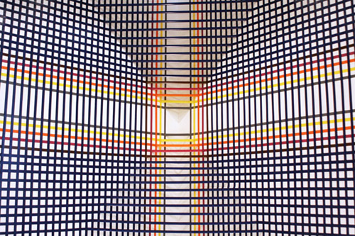 tape art installations artist rebecca ward