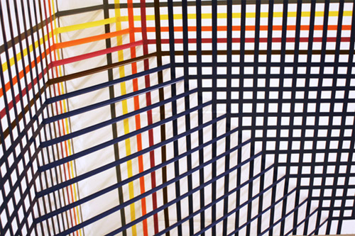 tape art installations artist rebecca ward