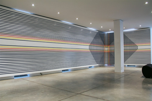 tape art installations artist rebecca ward