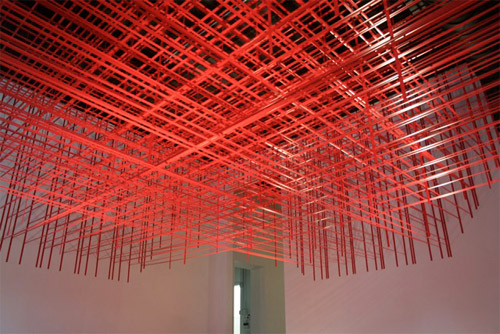 tape art installations artist rebecca ward