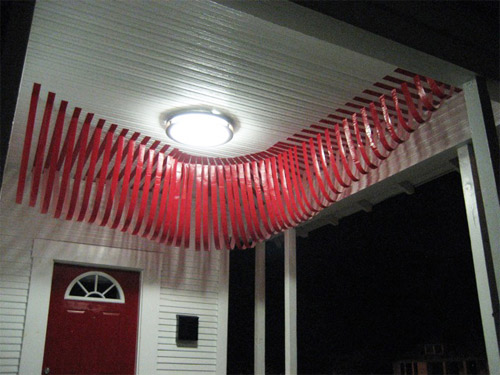 tape art installations artist rebecca ward