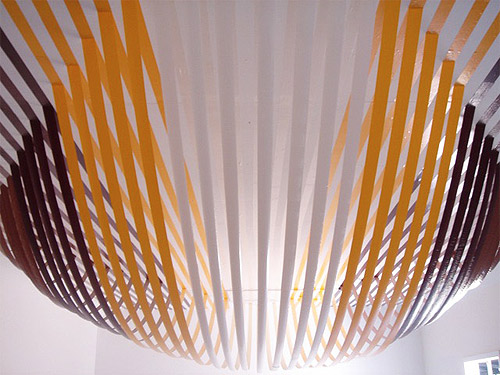 tape art installations artist rebecca ward