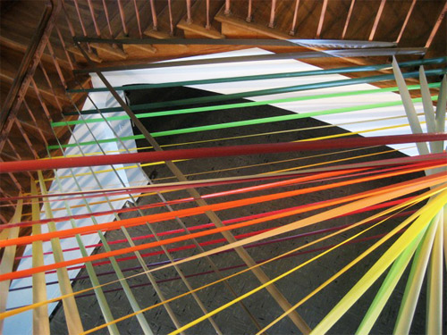 tape art installations artist rebecca ward