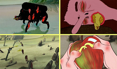 old feed hand-drawn animation by australia based rubber house studio