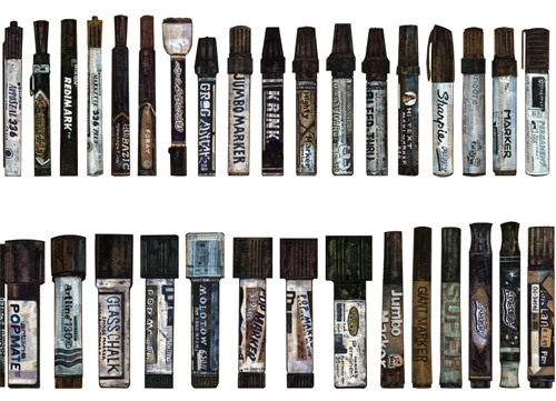allister lee studio b.i.b 500 black marker poster drawing