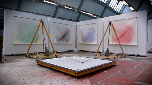 Drawingmachine by artist Eske Rex