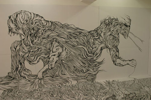Drawings by artist Yosuke Goda