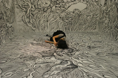Drawings by artist Yosuke Goda