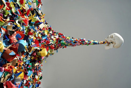 Confetti Death by street artist Typoe
