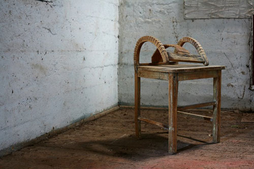 Sculptures installations by artist Robbie Rowlands
