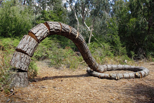 Sculptures installations by artist Robbie Rowlands