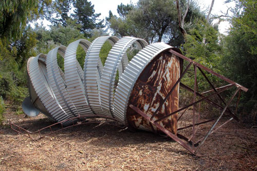 Sculptures installations by artist Robbie Rowlands