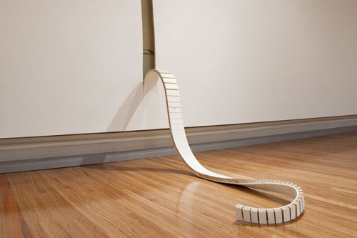 Sculptures installations by artist Robbie Rowlands