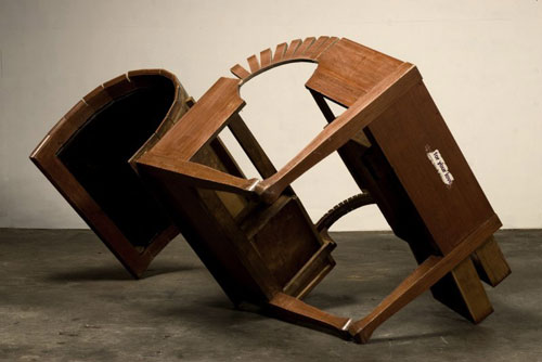 Sculptures installations by artist Robbie Rowlands