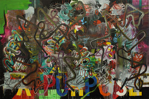 Artist painter Emil Holmer painting
