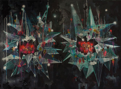 Artist painter Emil Holmer painting
