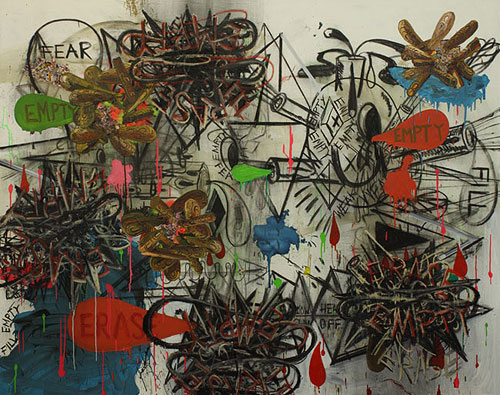 Artist painter Emil Holmer painting