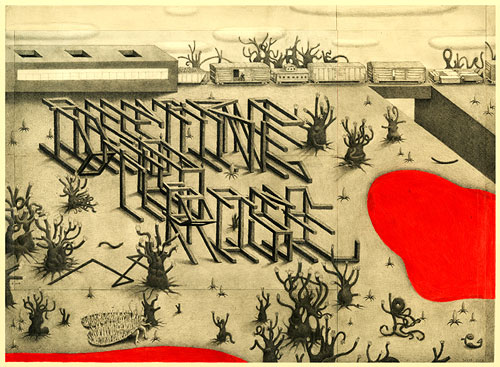 Drawings by artist David Jien