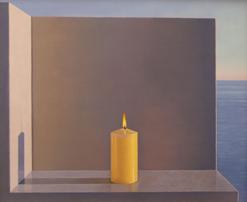 Artist painter David Ligare painting
